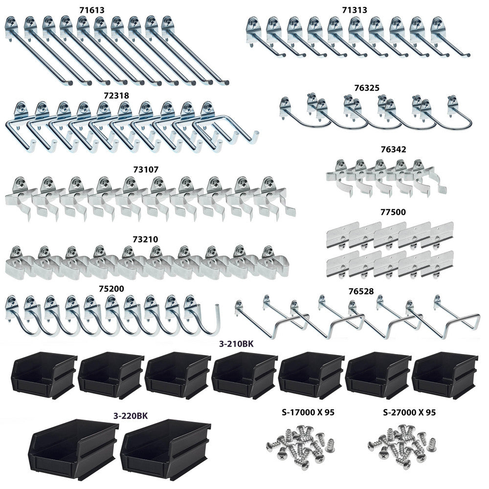Triton Products 76995 DuraHook Kit - 85 Hooks/10 Bins