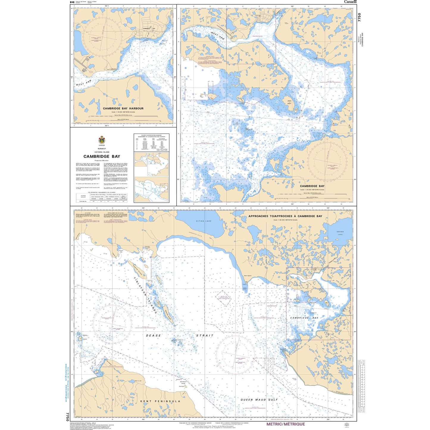 Paradise Clay CAN7750 CHS Chart Approaches to/Approches Cambridge Bay