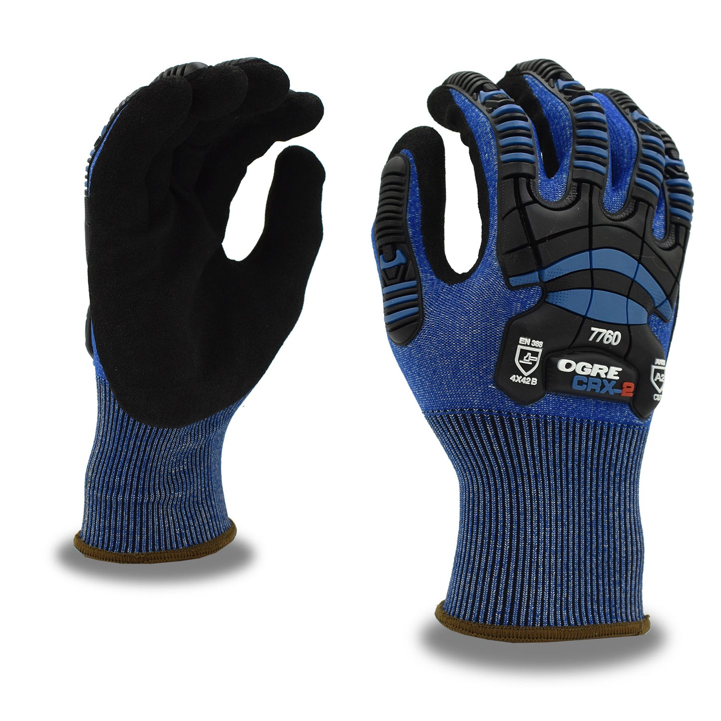 Cordova Safety 7760S Impact, OGRE® CRX-2, Sandy Nitrile, A2
