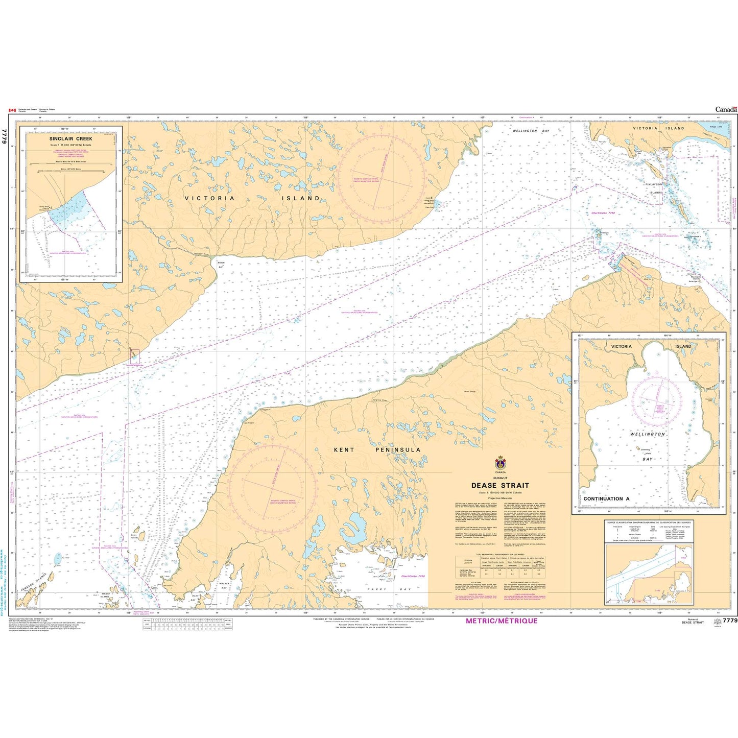 Paradise Clay CAN7779 CHS Chart Dease Strait