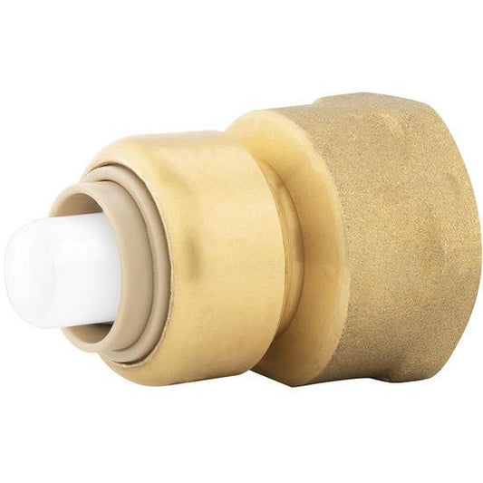 Jones Stephens C77423LF 3/8" x 1/2" FPT PlumBite® Push On Reducing Adapter, Bag of 1