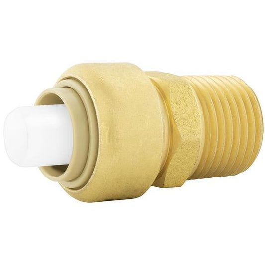 Jones Stephens C77417LF 1/2" x 1/2" MPT PlumBite® Push On Adapter, Bag of 1