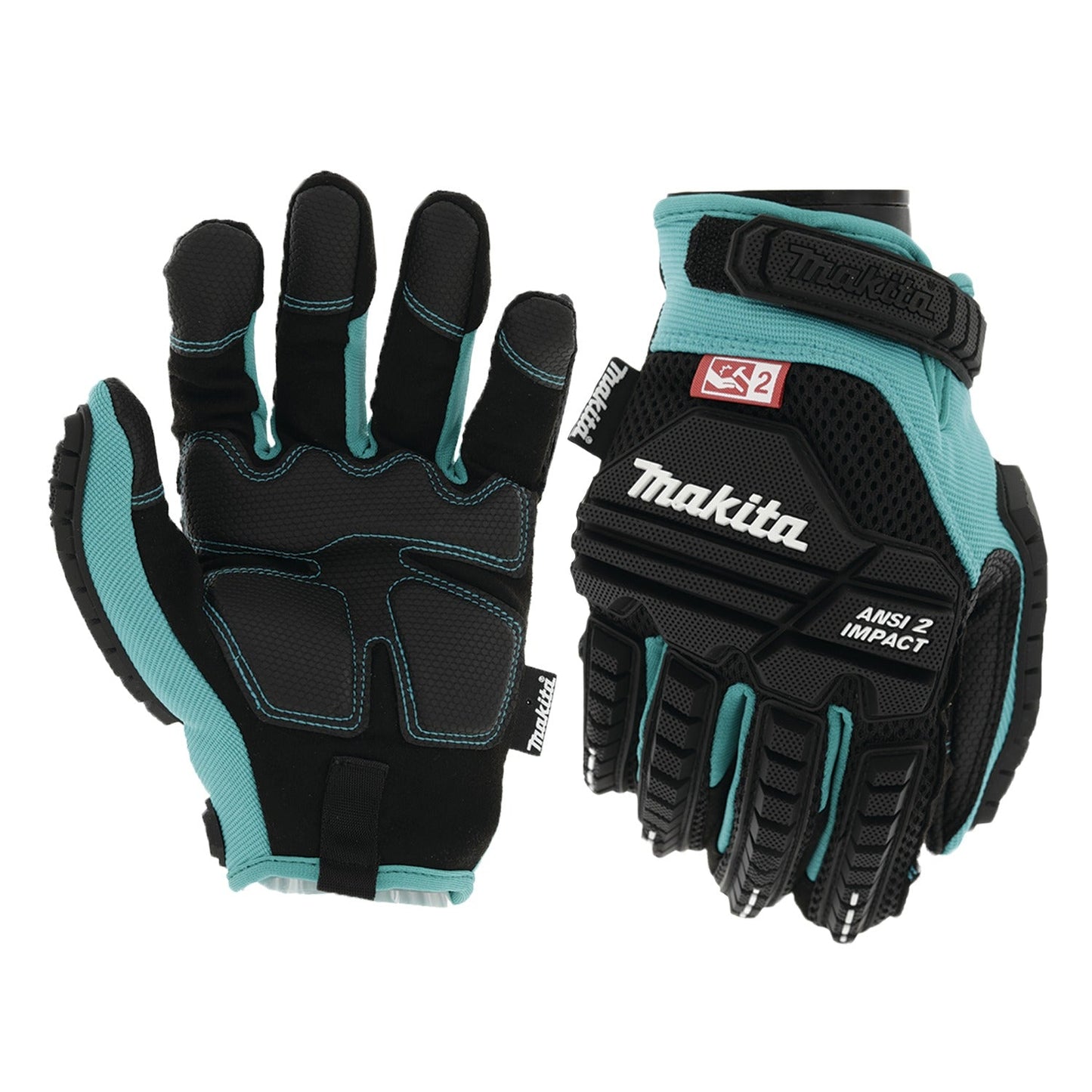 Makita T-04276 Advanced ANSI 2 Impact‘Rated Demolition Gloves (Medium)