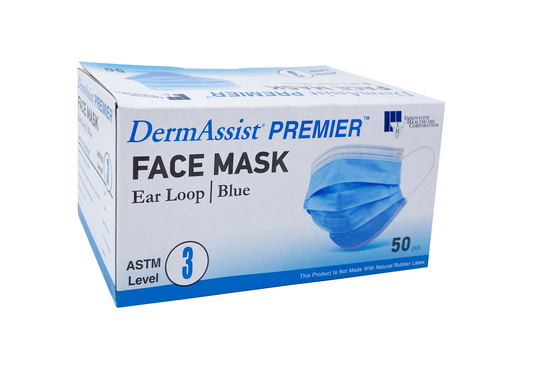 Innovative Healthcare 78-103 Dermassist Premier Face Masks – Item 78-103, One Size, 50/Dispenser, 10 Dispensers/Cs