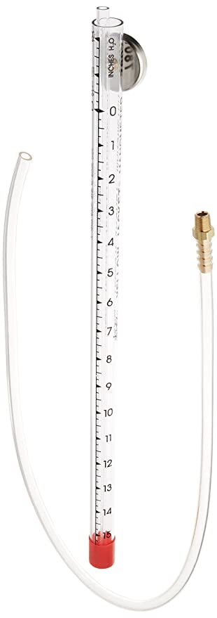 Yellow Jacket 78075 -2" 0 15" scale manometer