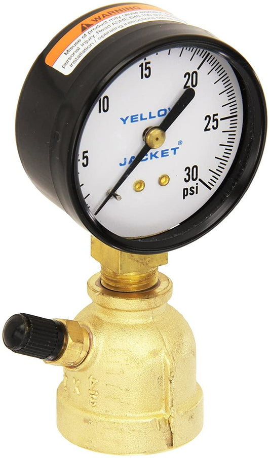 Yellow Jacket 78080 2" Test unit 0-30 lb. gauge 3/4" pipe