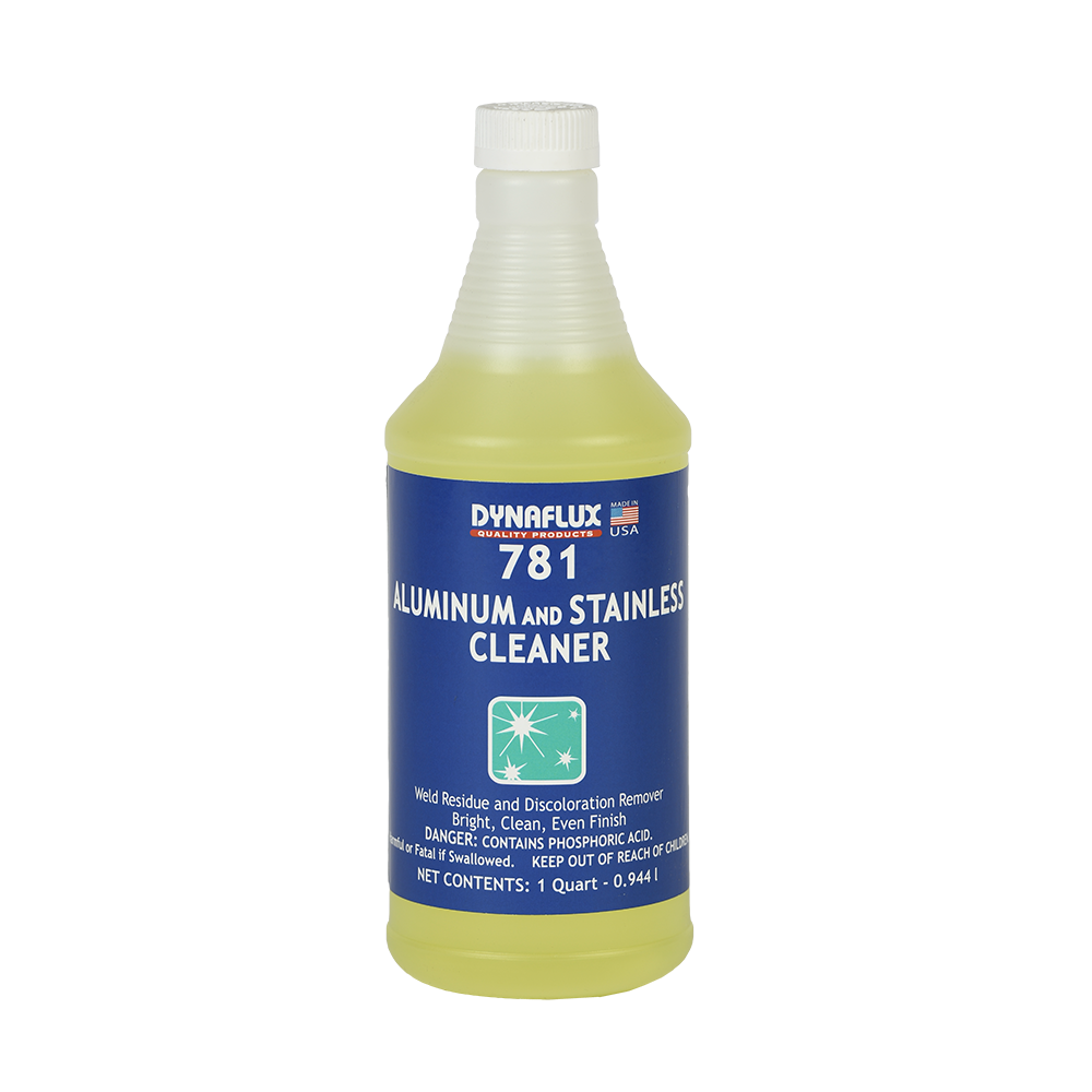 Dynaflux 781-12X1 781 – Aluminum and Stainless Steel Cleaner (1 Qt - Case of 12 Qts)