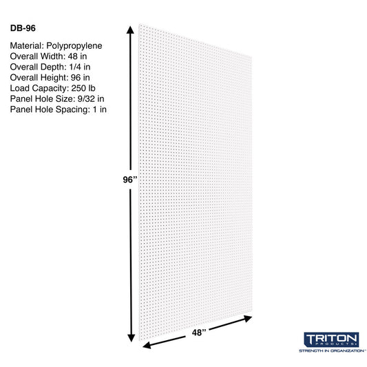 Triton Products DB-96 48" x 96" x 1/4" DuraBoard Pegboard