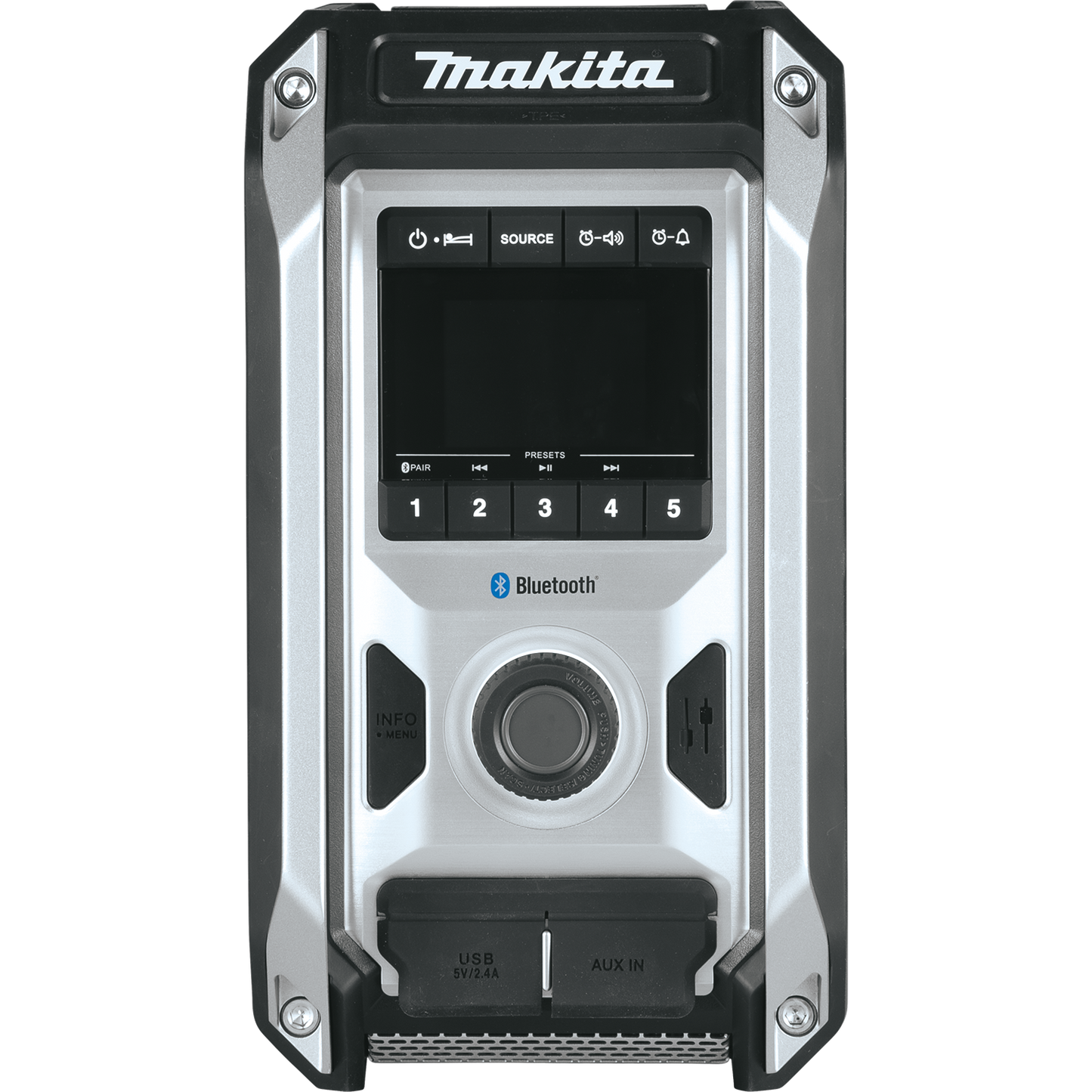 Makita XRM09B 18V LXT® / 12V max CXT® Lithium‘Ion Cordless/Corded Bluetooth® Job Site Radio, Tool Only