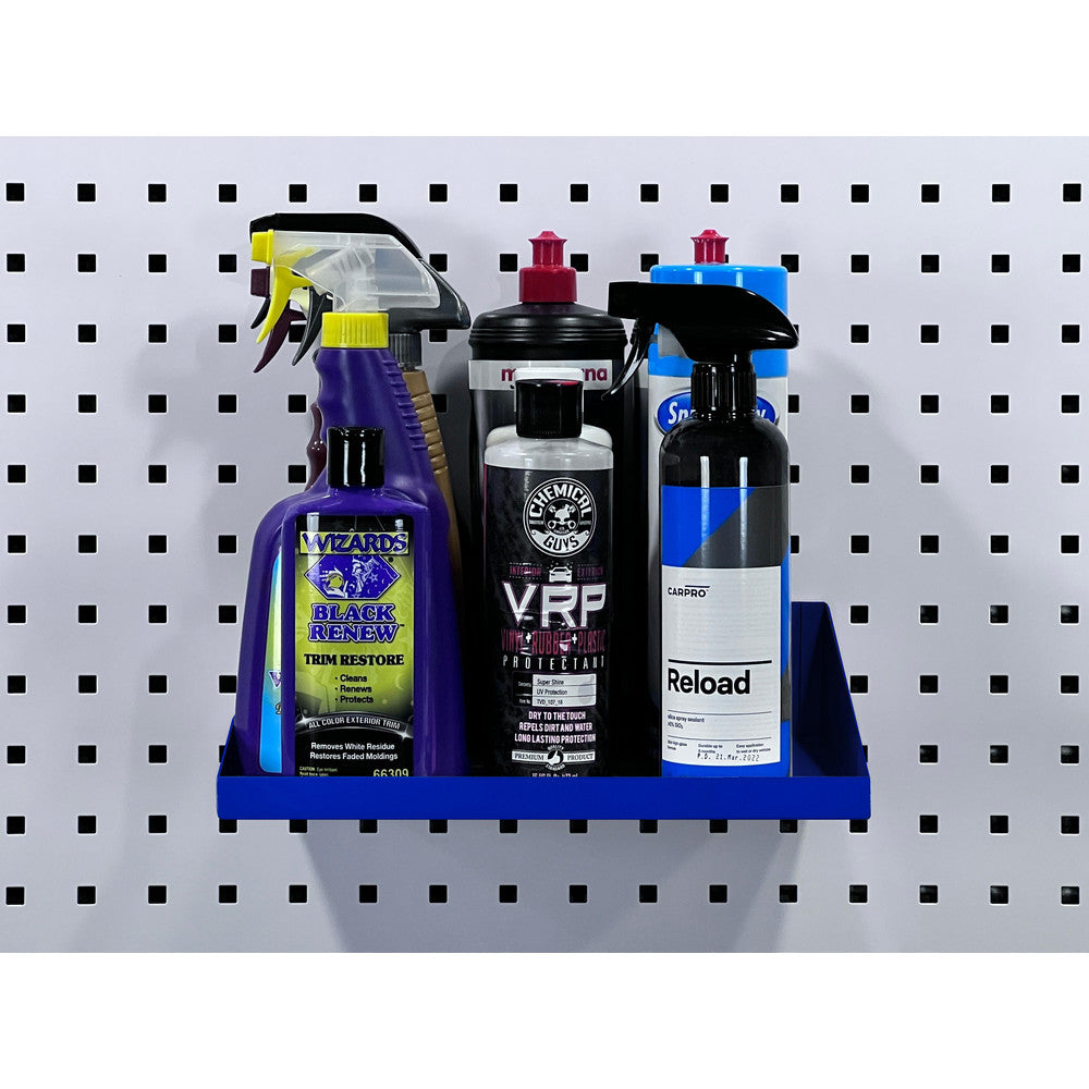 Triton Products 56120-BLU 12" W x 10" D Blue LocHook Shelf w/Garment Hanger