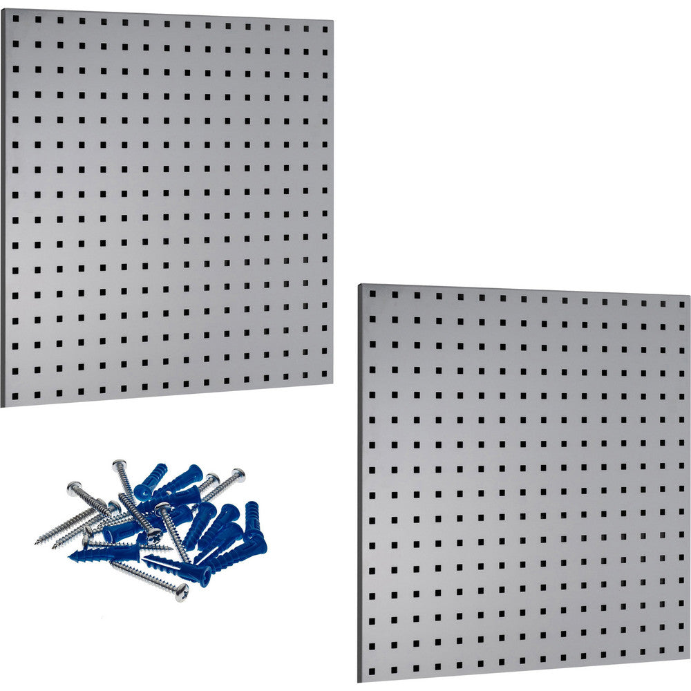 Triton Products LB1-G (2) 24" x 24" x 9/16" Gray LocBoard Pegboards