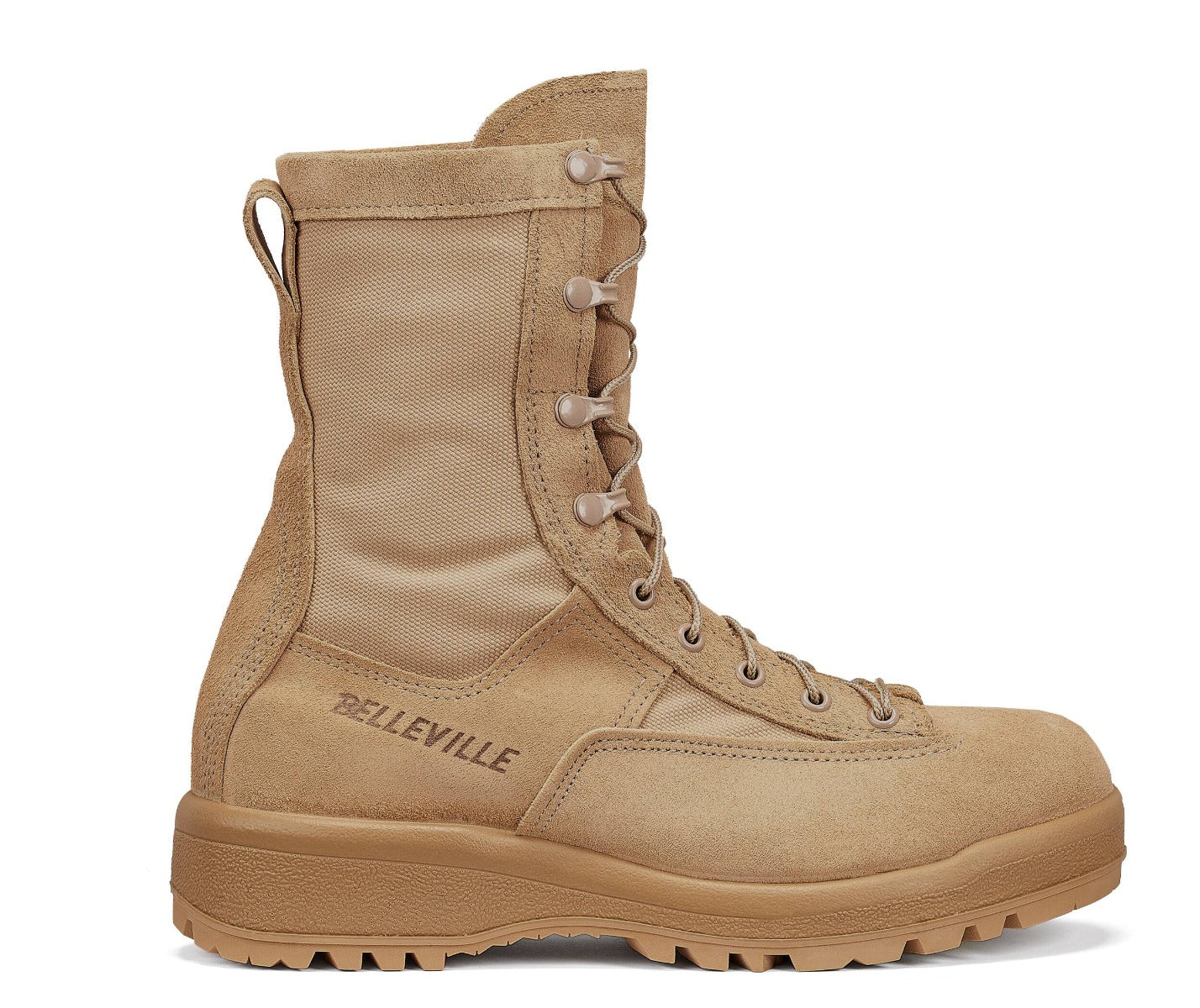 Belleville 790V 080R Men’s 8” Waterproof Flight & Combat Boots – Desert Tan Military Tactical Duty Boots, Size 8 Regular