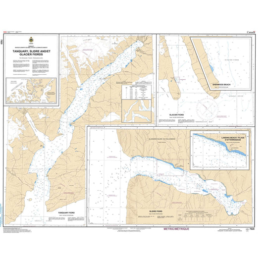 Paradise Clay CAN7920 CHS Chart Tanquary,Slidee and Glacier Fiords
