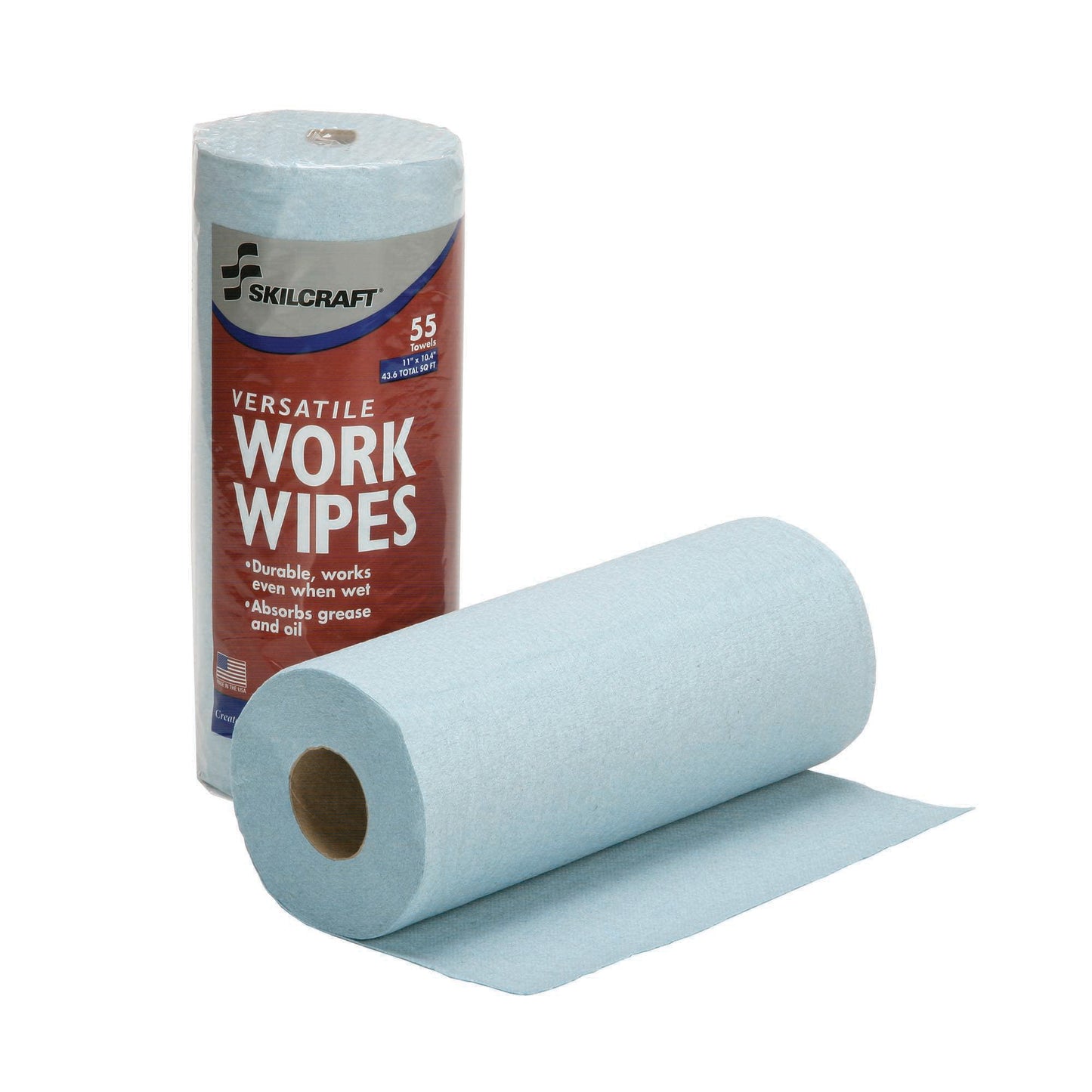 AbilityOne 7920016850956 Industrial Work Wipes - 11" X 10-2/5" - 12 Rolls Per Box