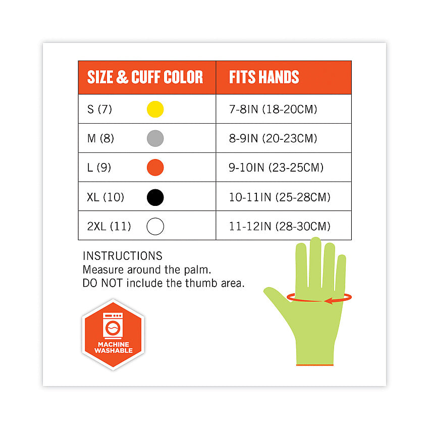 Ergodyne 18025 ProFlex 7040 Cut Resistant Food Grade Gloves - ANSI A4, EN388 Level 5