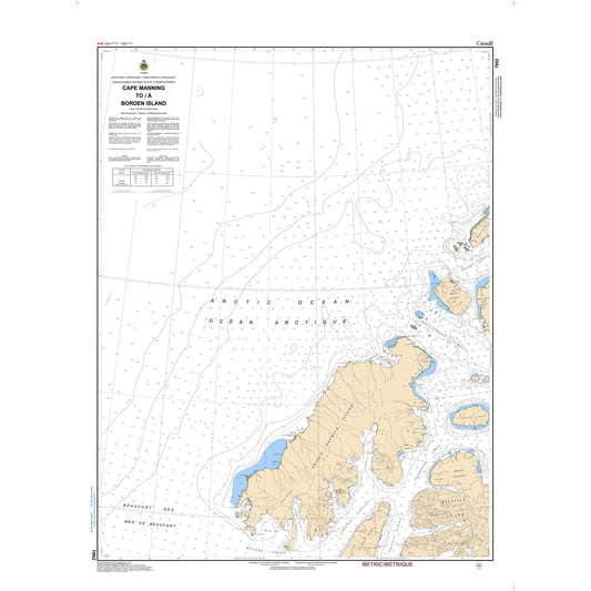 Paradise Clay CAN7952 CHS Chart Cape Manning to Borden Island