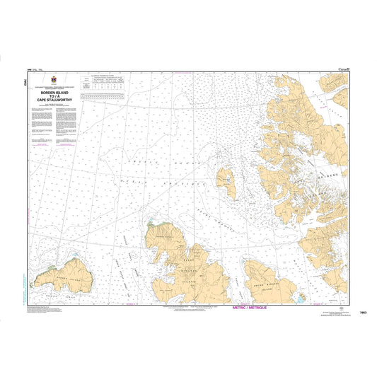 Paradise Clay CAN7953 CHS Chart Borden Island to/ Cape Stallworthy