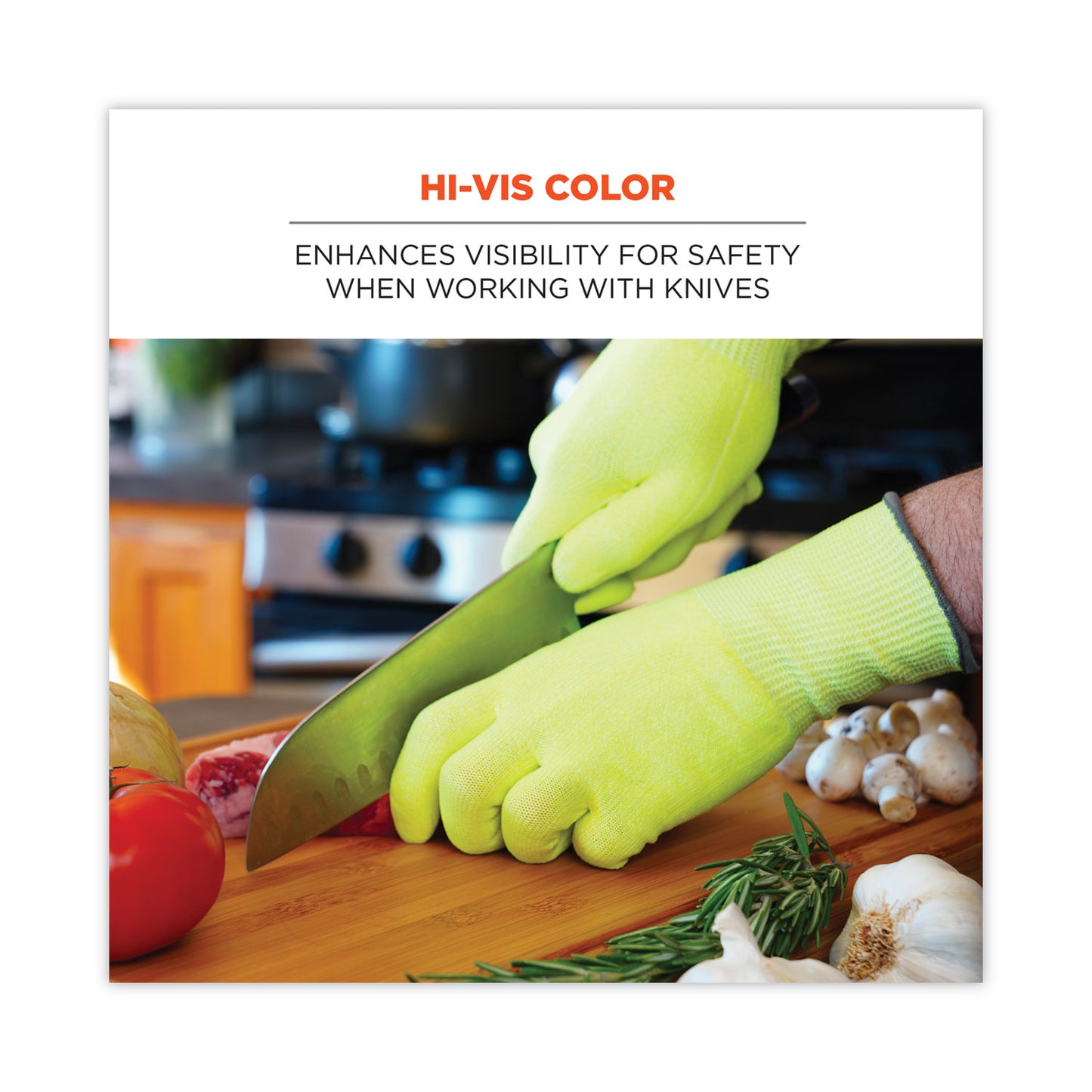 Ergodyne 18025 ProFlex 7040 Cut Resistant Food Grade Gloves - ANSI A4, EN388 Level 5