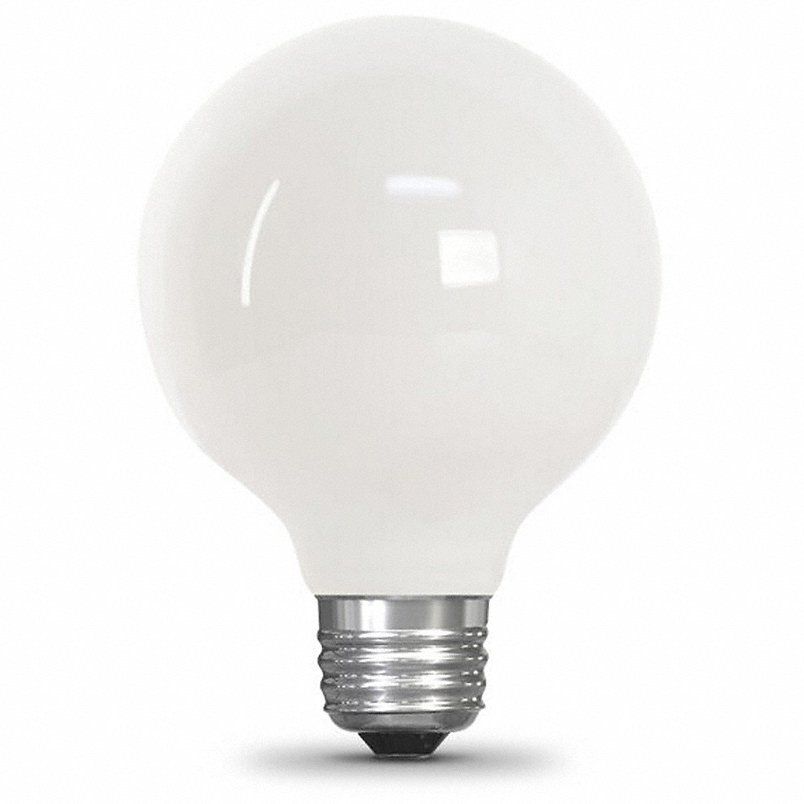 Feit Electric G2560W950CA/FIL/3/RP 5.5W (60W Replacement) Daylight (5000K) E26 Base G25 Globe Dimmable White Enhance Glass Filament LED (3-Pack)