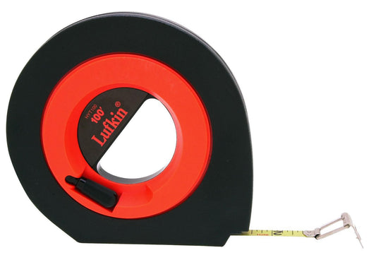 Lufkin HYT100 3/8" x 100' Speedwinder® Yellow Clad Long Steel Tape Measure
