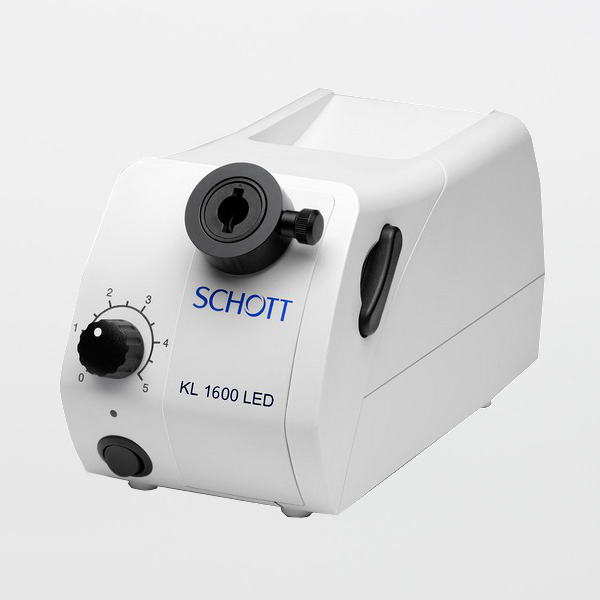 SOS Cleanroom SCHOTT KL 1600 LED Fiber Optic Light Source Illuminator 100-240V