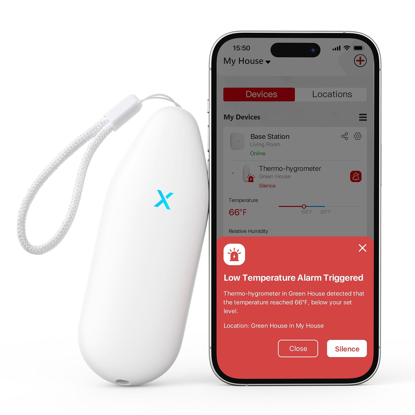X-Sense STH51 Smart Thermometer Hygrometer - 1*Alarm