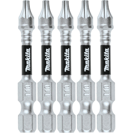 Makita E-00963 Impact XPS® T10 Torx 2" Power Bit, 5/pk