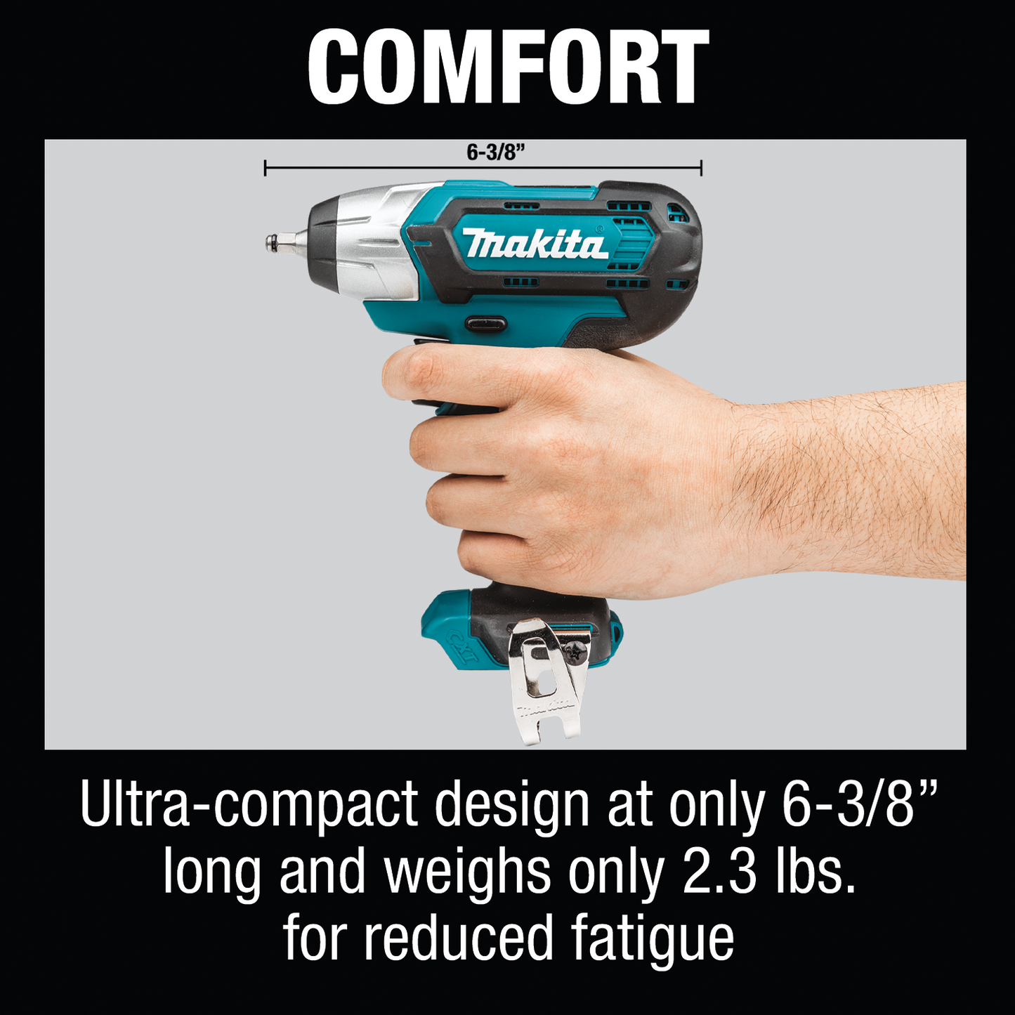 Makita WT04Z 12V max CXT® Lithium‘Ion Cordless 1/4" Impact Wrench, Tool Only