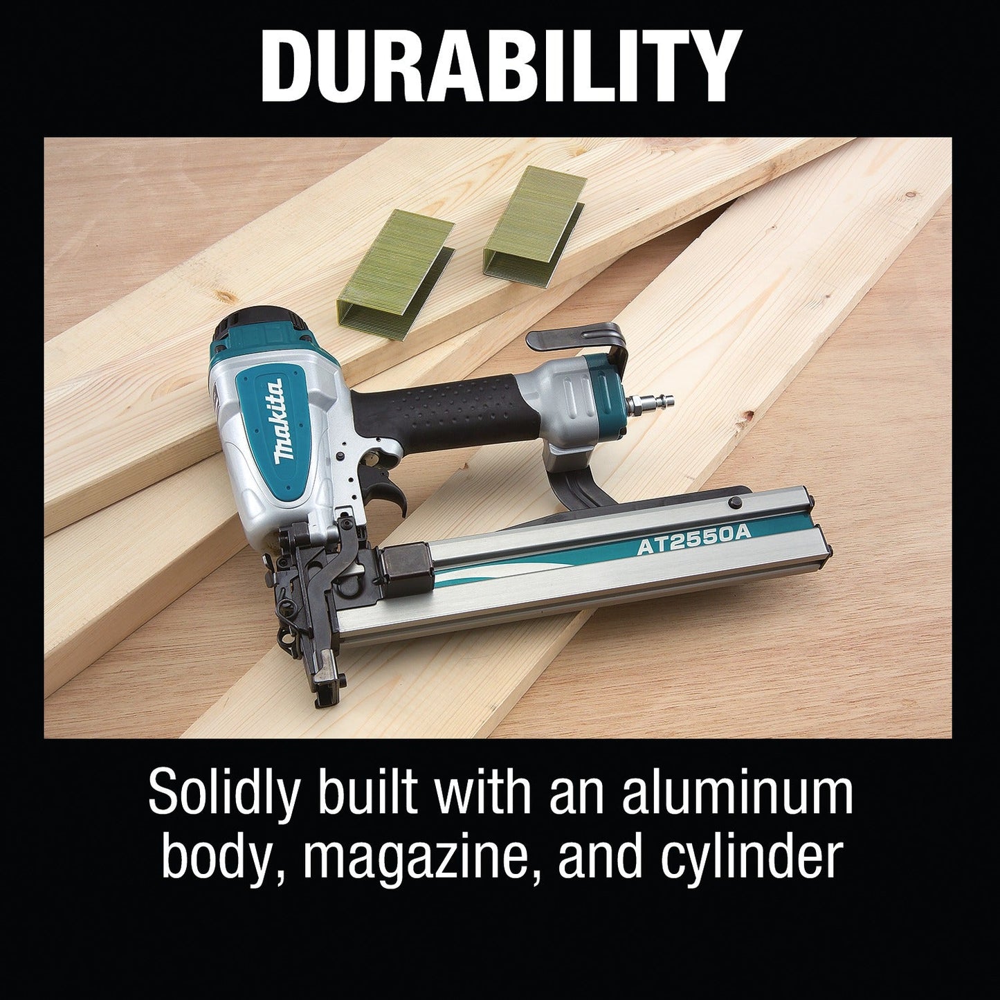 Makita AT2550A 1" Wide Crown Stapler, 16 Ga.