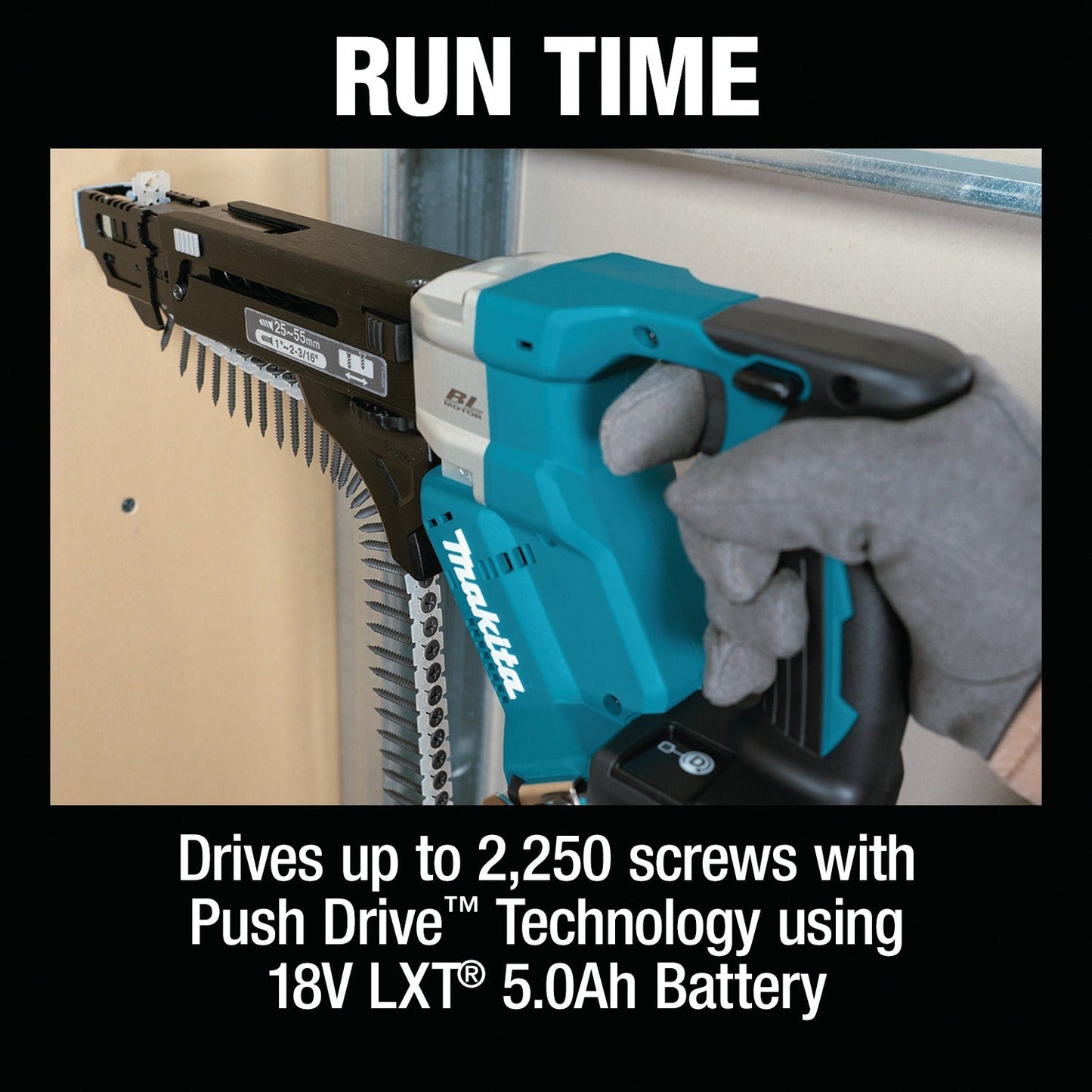 Makita XRF03Z 18V LXT® Lithium‘Ion Brushless Cordless 6,000 RPM Autofeed Screwdriver, Tool Only