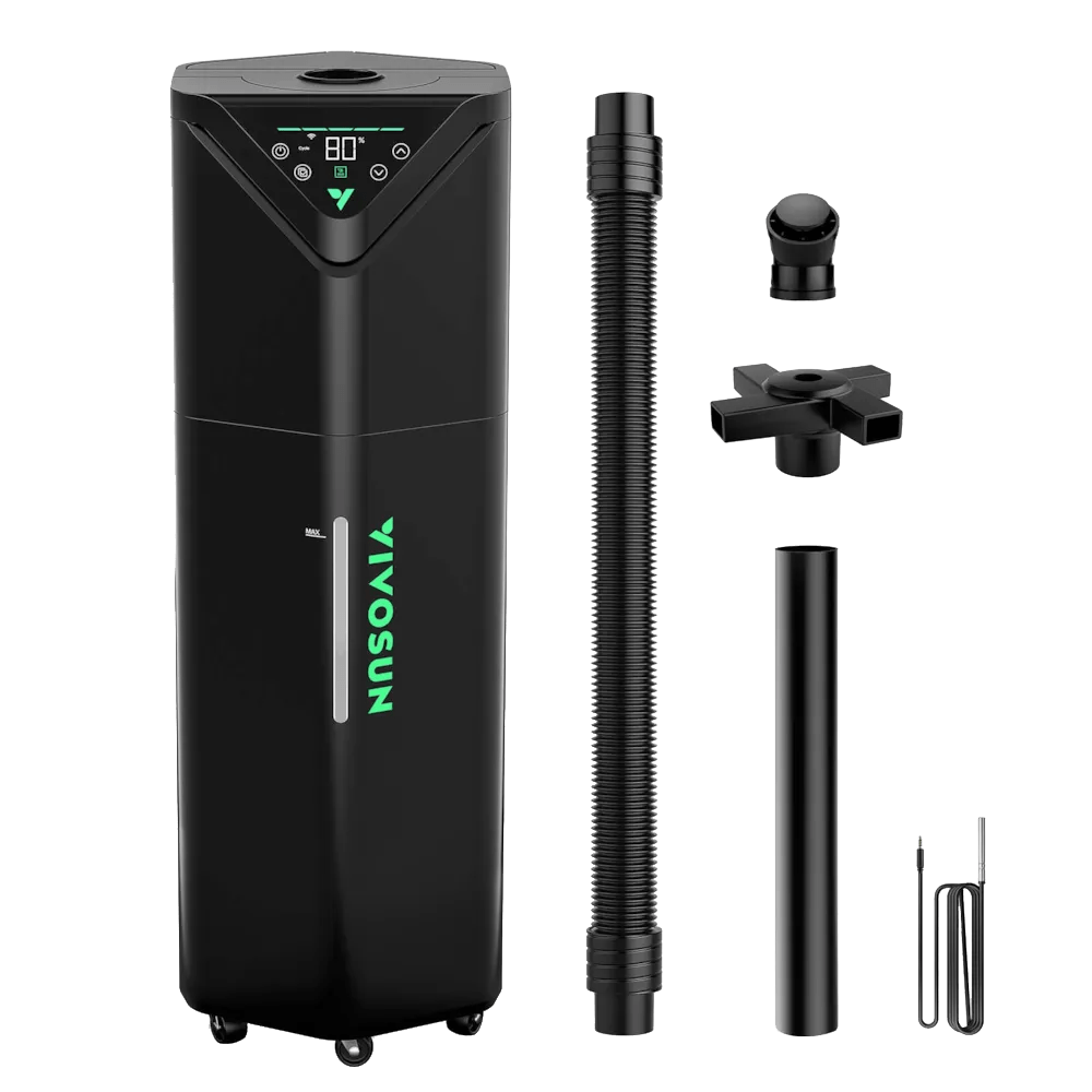 Vivosun AeroStream H19 Intelligent Environmental 19L Humidifier with Temp & Humidity Probe, Designed Specifically for Use with Grow Tents