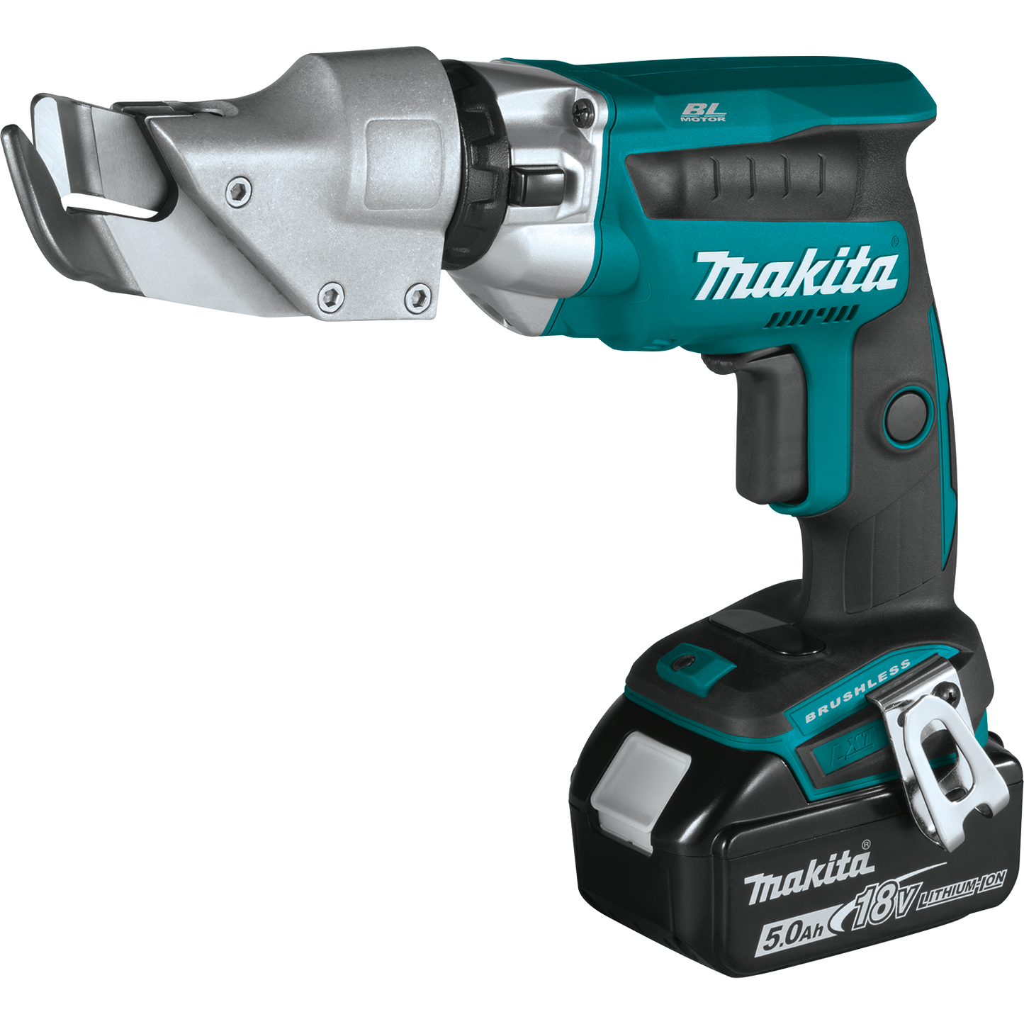 Makita XSJ04T 18V LXT® Lithium‘Ion Brushless Cordless 18 Gauge Offset Shear Kit (5.0Ah)