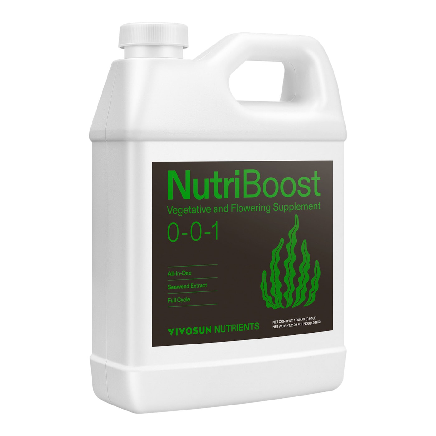 Vivosun NutriBoost (0-0-1), All-Purpose Liquid Fertilizer for All Growing Stages, 32 Ounces/1 Quart