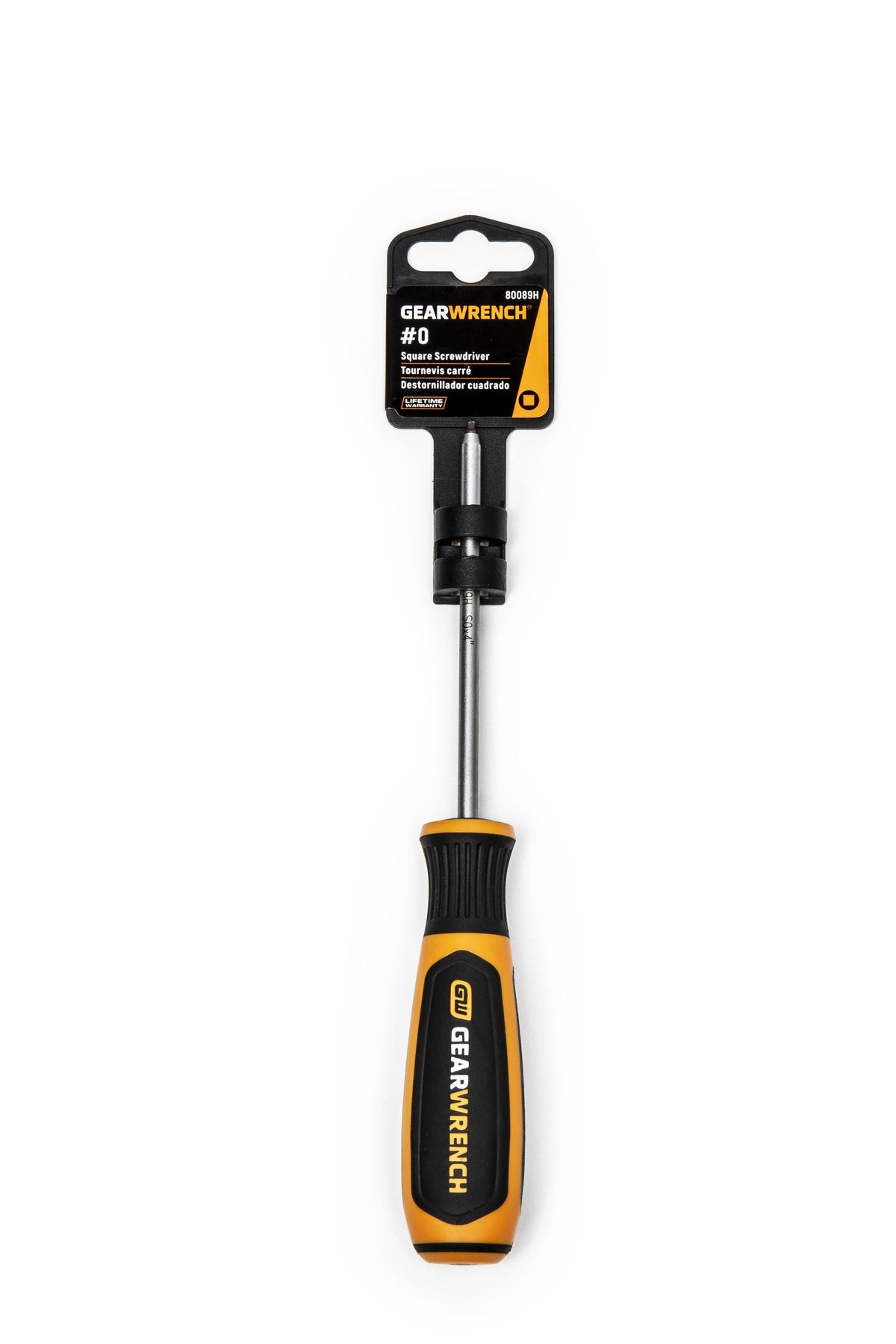 Gearwrench 80089H #0 x 4" Square Dual Material Screwdriver