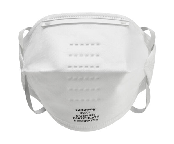 Gateway Safety 80201 SaniFold N95 Particulate Respirator - Foldable Disposable Respiratory Protection, NIOSH Approved