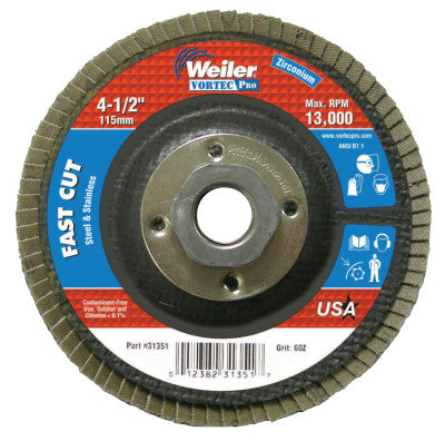 Weiler 31351 4-1/2" Wolverine  Angled  60Z  5/8"-11 Unc Nut