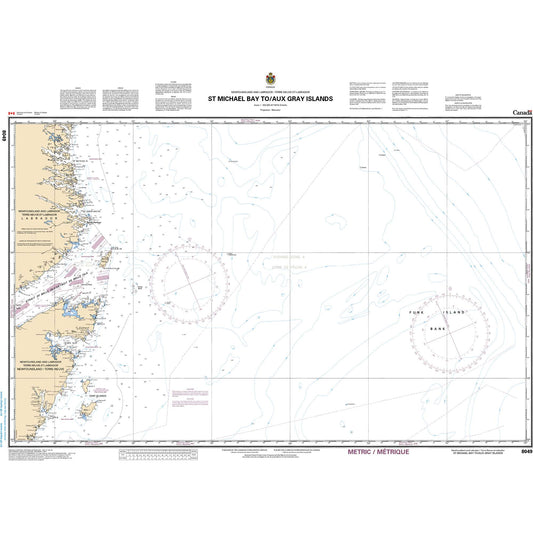 Paradise Clay CAN8049 CHS Chart St. Michael Bay to/aux Gray Islands