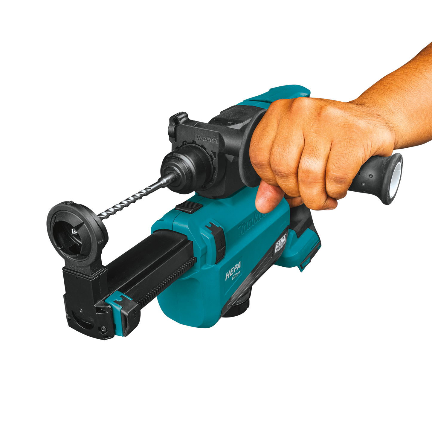 Makita XRH12TW 18V LXT® Lithium‘Ion Brushless Cordless 11/16" SDS‘PLUS AVT® Rotary Hammer Kit, w/ HEPA Dust Extractor, AWS® Capable (5.0Ah)