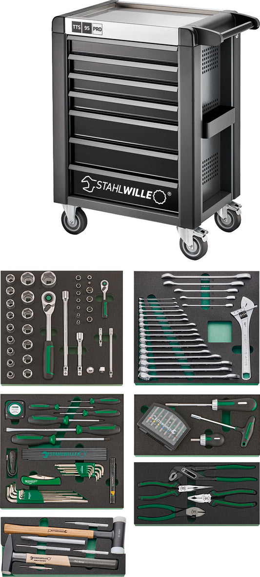 Stahlwille 98830192 95/157QR Assortment Tools With Tool Trolley