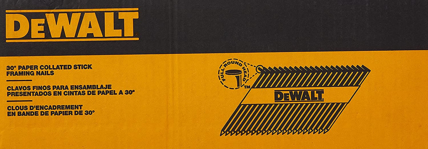 Dewalt DPT-10D120FH 3" X .131" Paper Tape 30° Smooth Bright Off-Set Round Head