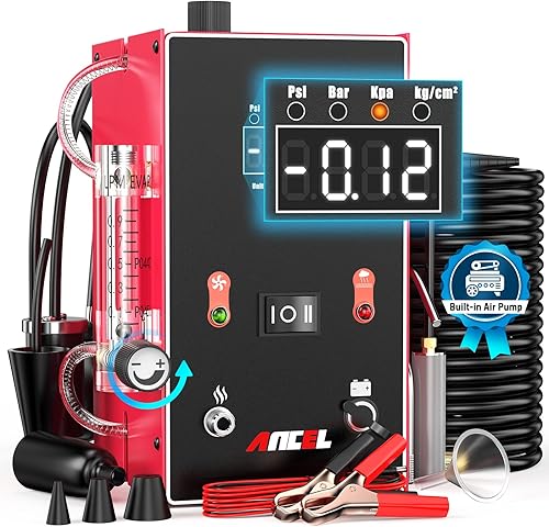 Ancel L300 Automotive Smoke Machine Leak Detector – Digital Pressure Gauge EVAP & Vacuum Diagnostic Tester