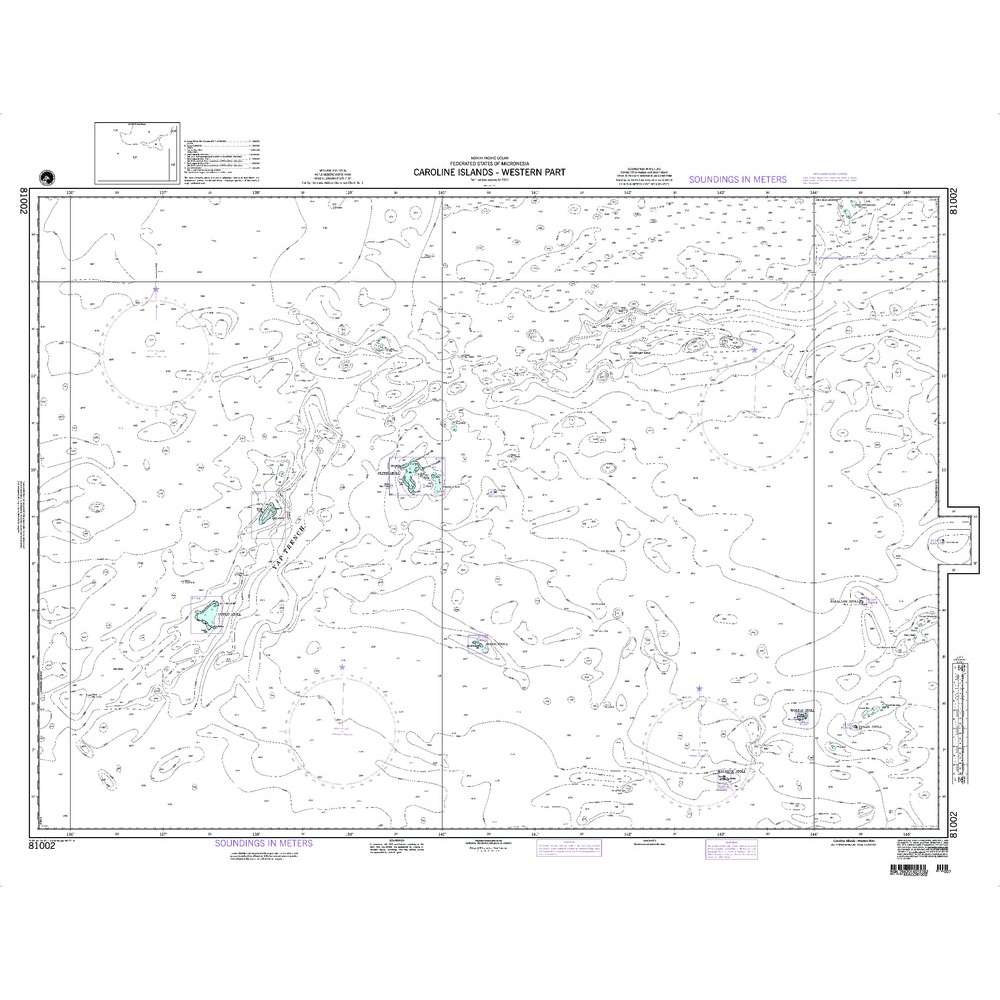 Paradise Clay NGA_81002 NGA Chart Caroline Islands - Western Part