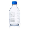 Globe Scientific 8101000 Bottle Media Globe Glass 1000mL GL45 Screw Cap Dual Graduations 10/Box