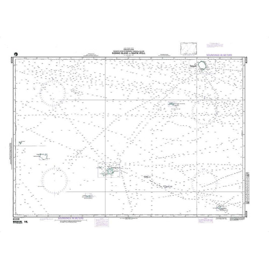 Paradise Clay NGA_81019 NGA Chart Kosrae Is to Ngatik Atoll Caroline Is