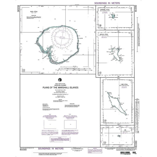Paradise Clay NGA_81030 NGA Chart Plans of the Marshall Islands; Panel A Ebon Atoll