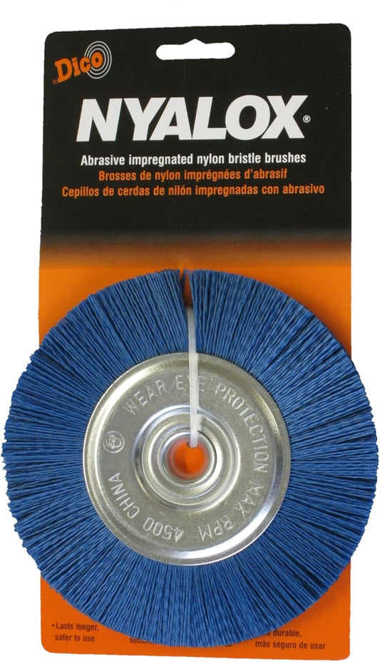 Dico 541-766-6 Nyalox Bench Brush 6-Inch Blue 240 Grit