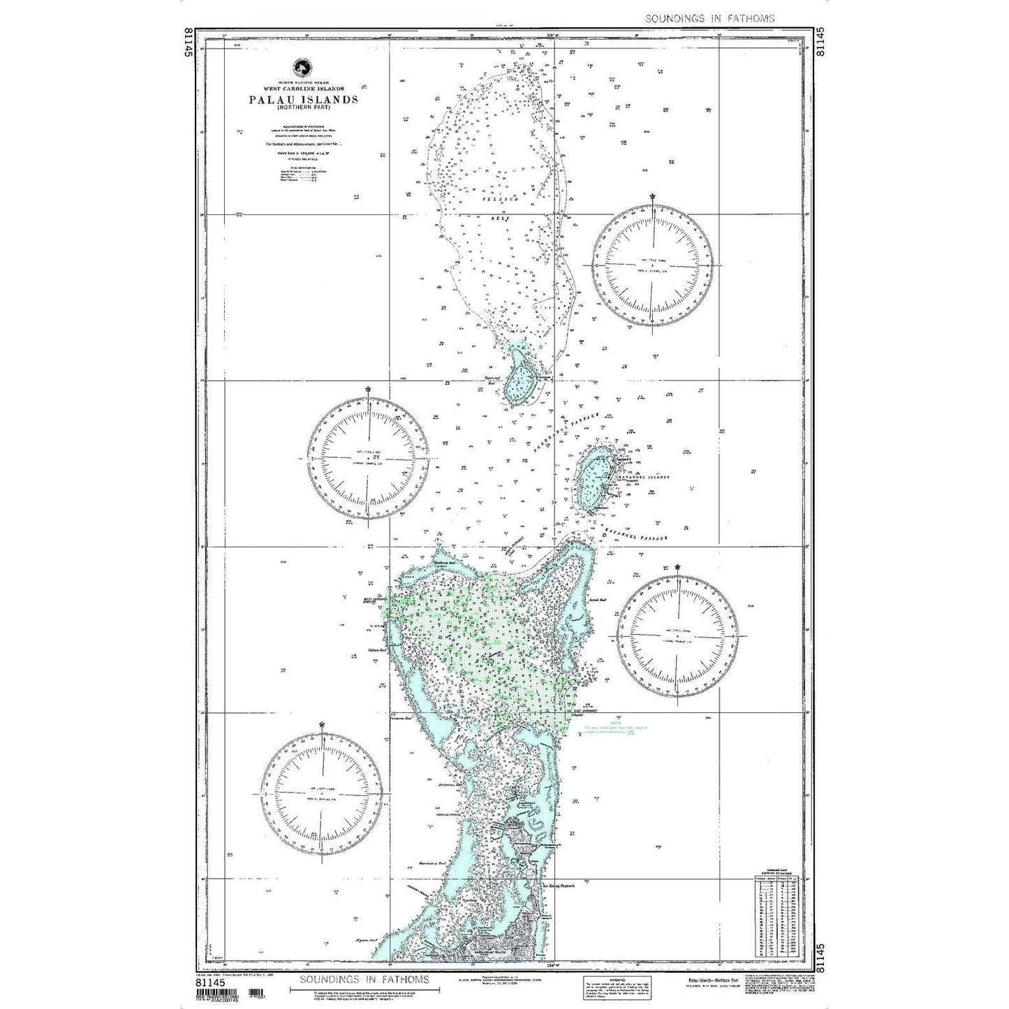 Paradise Clay NGA_81145 NGA Chart Palau Is Northern Part [West Caroline Islands]