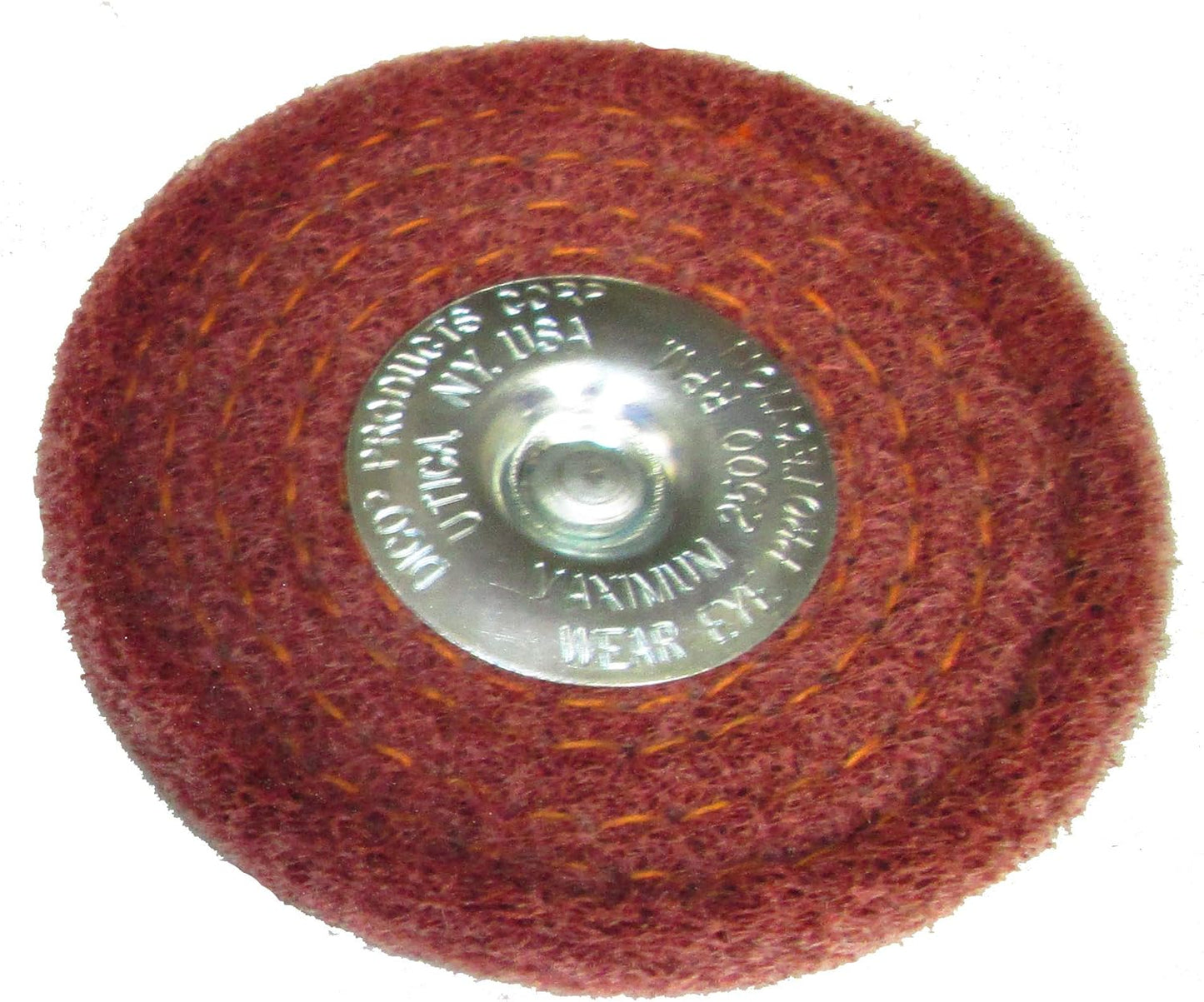 Dico 7000297 Satin Finish Fine 4" Buff Mandrel Mounted