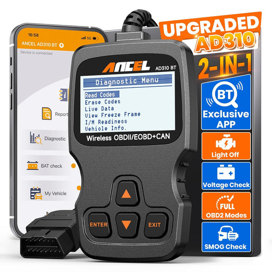 Ancel AD310 Bluetooth OBD2 Scanner & Diagnostic Code Reader