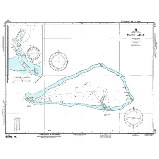 Paradise Clay NGA_81427 NGA Chart Ngatik Atoll Caroline Is